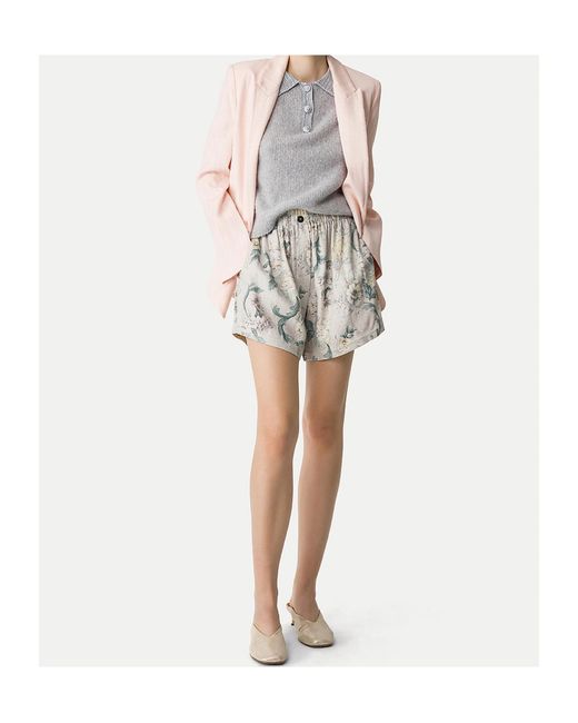 Forte_forte Multicolor Floral-Print Shorts