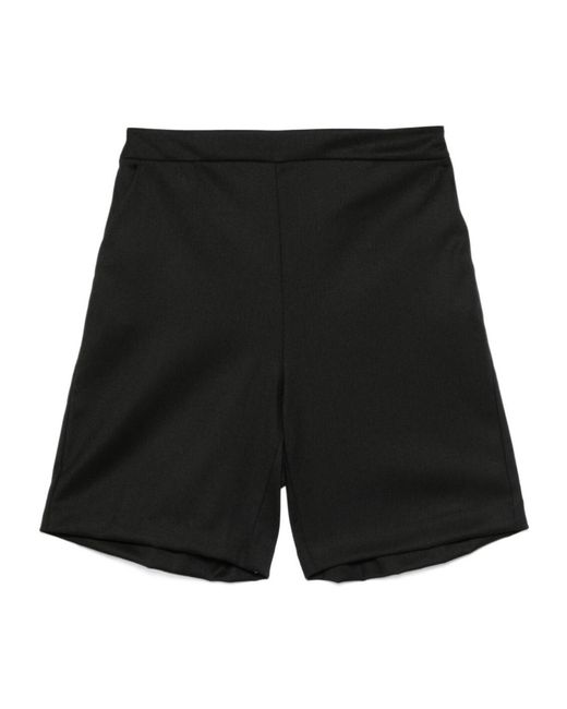 Ermanno Scervino Black High-Waisted Shorts