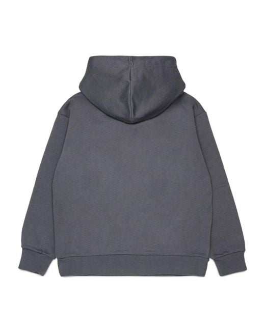 DSquared² Gray Maple-Leaf Print Hoodie