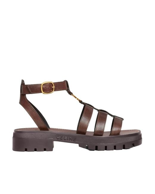 Céline Brown Clea Triomphe Gladiator Chunky Sandal