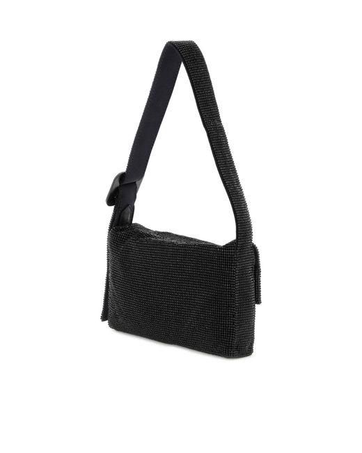 Benedetta Bruzziches Black Vitty La Mignon Embellished Shoulder Bag