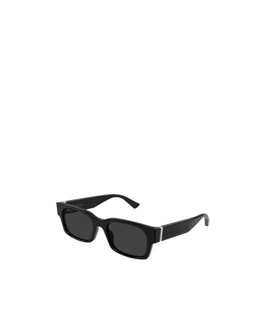 Gucci White Eyewear Rectangular Frame Sunglasses for men