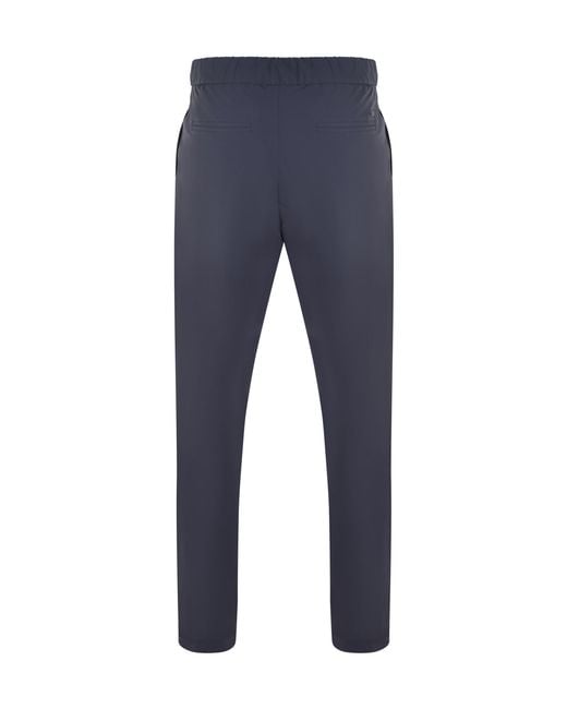 Herno Blue Drawstring Pleated Pants for men