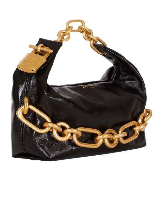Balmain Black Mini Sync Bag