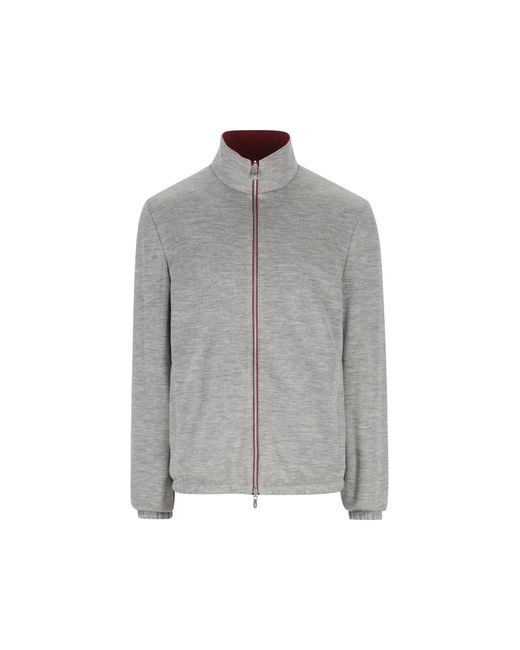 Brunello Cucinelli Crest Embroidered Reversible Jacket for men