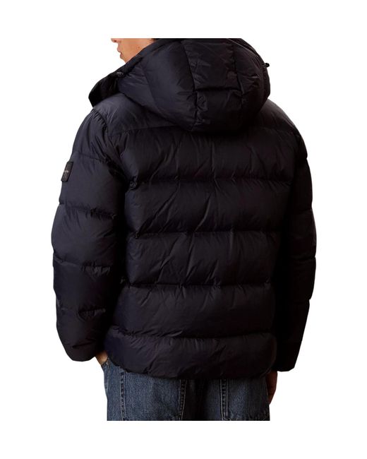 Calvin Klein Blue Relaxed Nylon Puffer Jacket for men