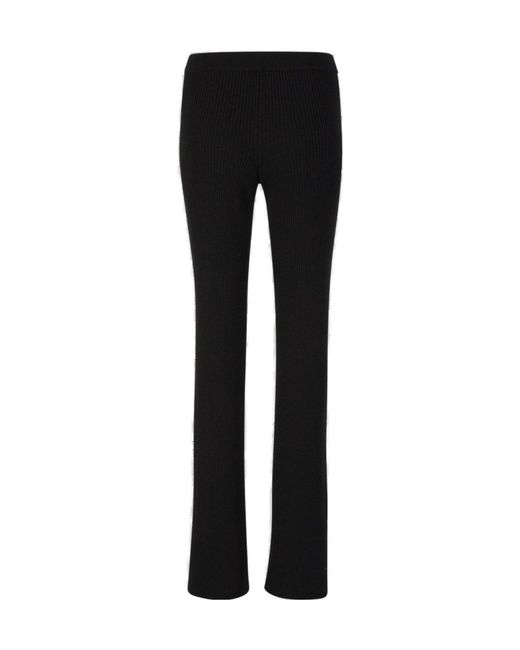 Off-White c/o Virgil Abloh Black High Waist Pleated Knitted Joggers