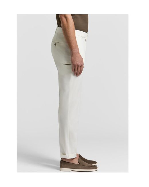 Peserico Gray Pleated Tailored Trousers for men