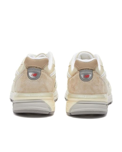 New Balance White 990V4 'Made