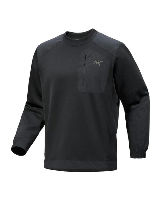 Arc'teryx Gray Konseal Round-Neck Pullover for men