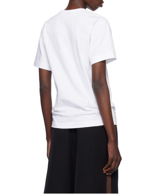 COMME DES GARÇONS PLAY White Crew Neck T-Shirt for men