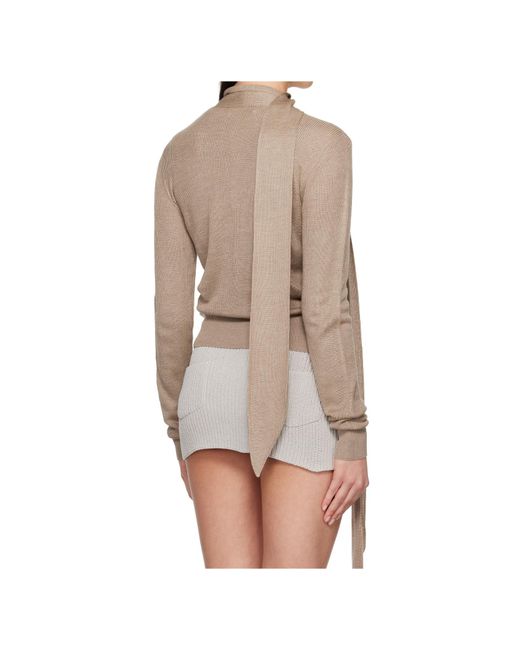 AYA MUSE Natural Ribbed Knitted Jacket