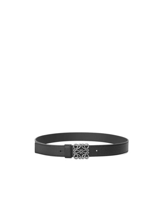 Loewe White Chunky Anagram Belt for men