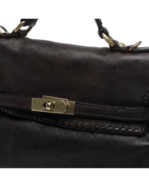 Campomaggi Black Shoulder Bag With Handle