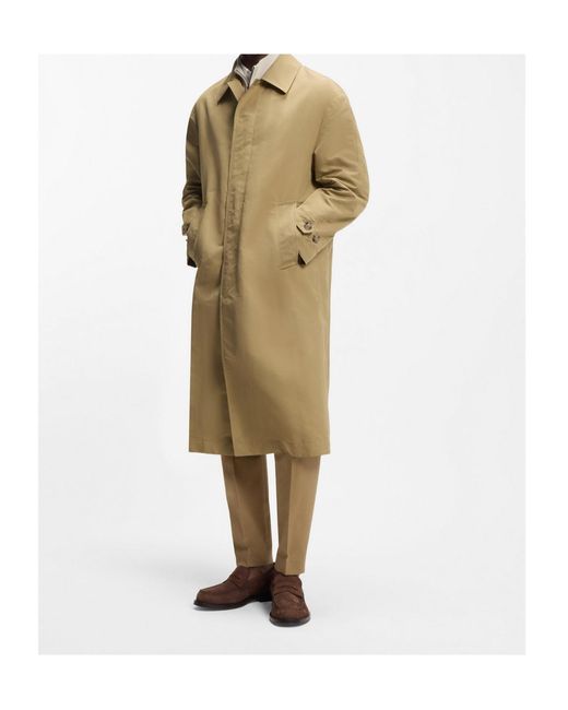 Boss Natural Water-Repwllent Buttoned Coat for men