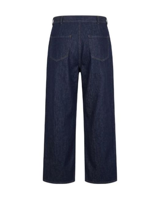 Dries Van Noten Blue Casual Trousers With Belt Loops for men