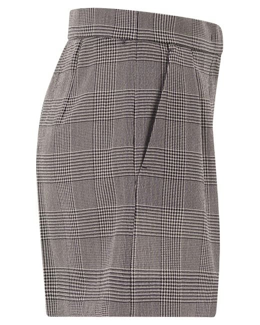 Max Mara Gray Mxmagoraio Prince Of Wales Tailored Shorts