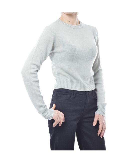 Jil Sander Blue Crewneck Knit Jumper