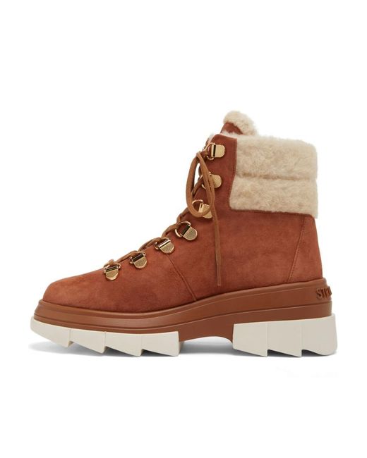Stuart Weitzman Brown Lacing Short Boots