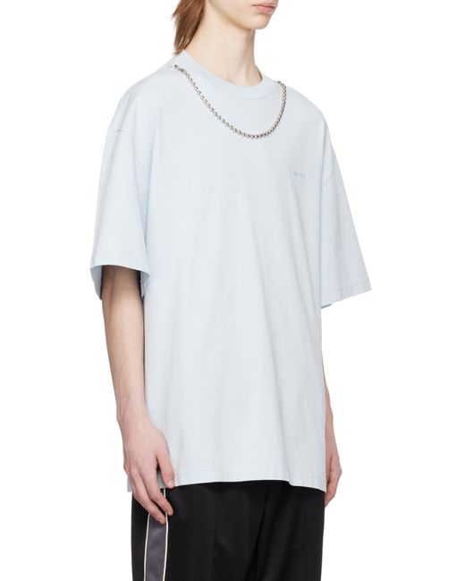 Ambush White Ballchain Crewneck T-Shirt for men