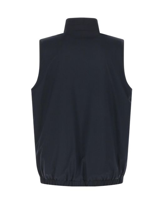 Kiton Blue Reversible Vest for men