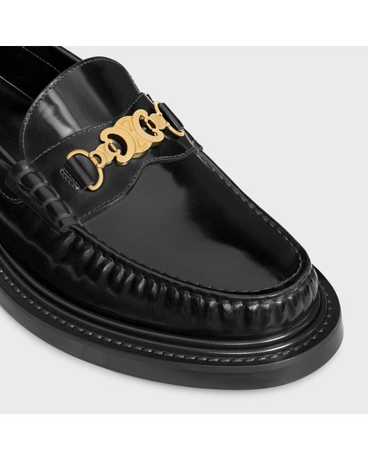 Céline Black Université Triomphe Chain Loaffer
