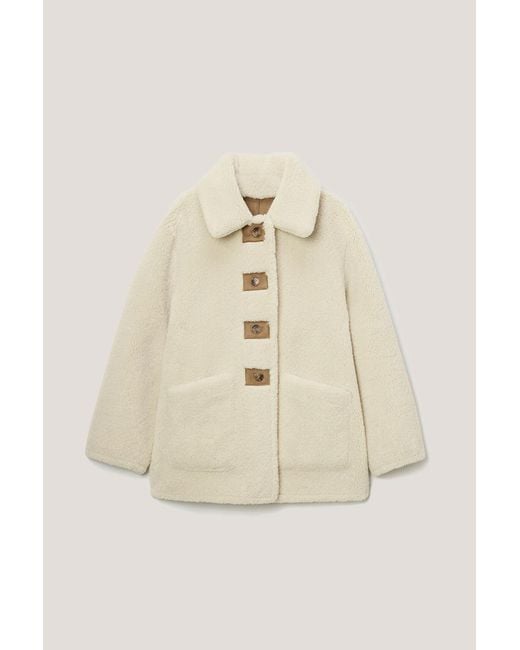 DUNST Natural Reversible Shearling Jacket for men