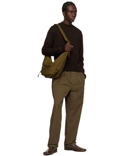 Lemaire Green Medium Soft Game Shoulder Bag for men