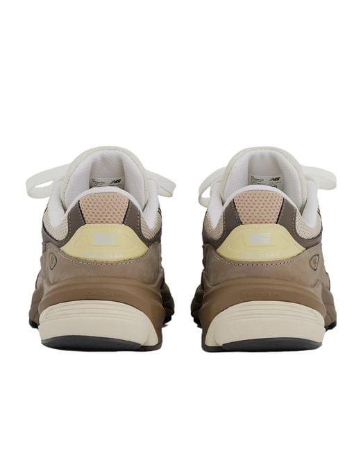 New Balance Brown 990V6 Lace-Up Sneakers for men
