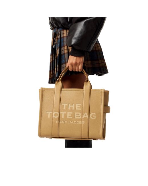 Marc Jacobs Metallic Medium Leather Tote Bag