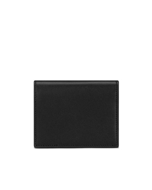 Dolce & Gabbana Black Logo Embossed Snapped Wallet for men