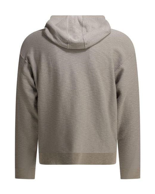 Stone Island Gray Logo Patch Zip-Up Jacket for men