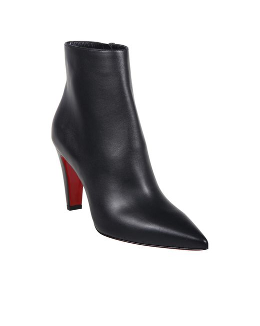 Christian Louboutin Black Pointed Ankle Boots