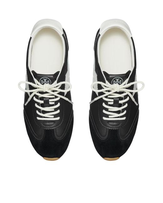 Tory Burch Black Hank Field Low-Top Sneakers