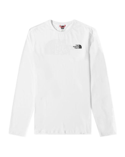The North Face White Long-Sleeved T-Shirt for men