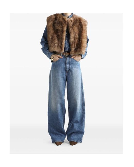 Dolce & Gabbana Blue Straight Leg Jeans