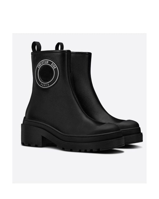 Dior Black Symbol Ankle Boot