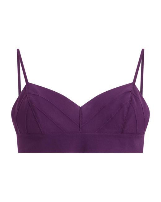 Philosophy Di Lorenzo Serafini Purple Cropped Bralette Top
