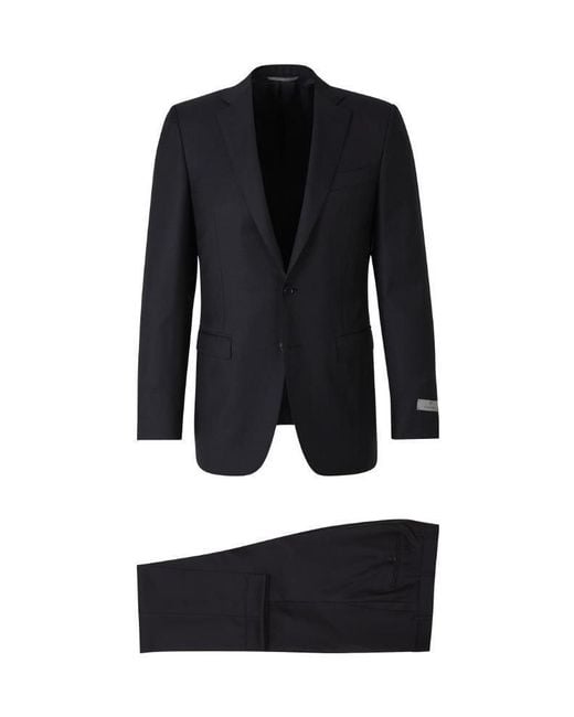 Canali Black Logo Suit for men