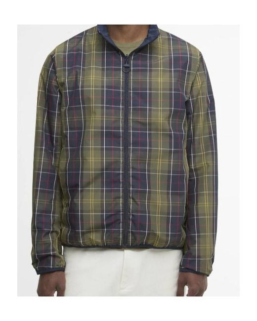 Barbour Blue Reversible Korbel Showerproof Jacket for men