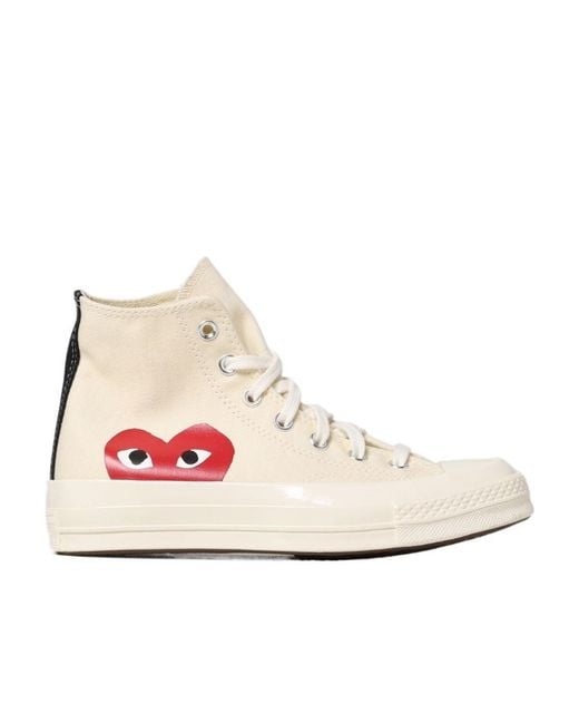 Converse Pink Comme Des Garçons Play X High-Top Trainers