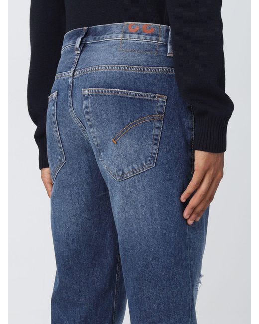 Dondup Blue Belt-Loop Jeans for men