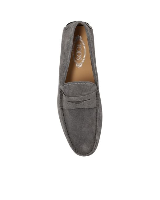 Tod's Gray City Gomino Loafers for men