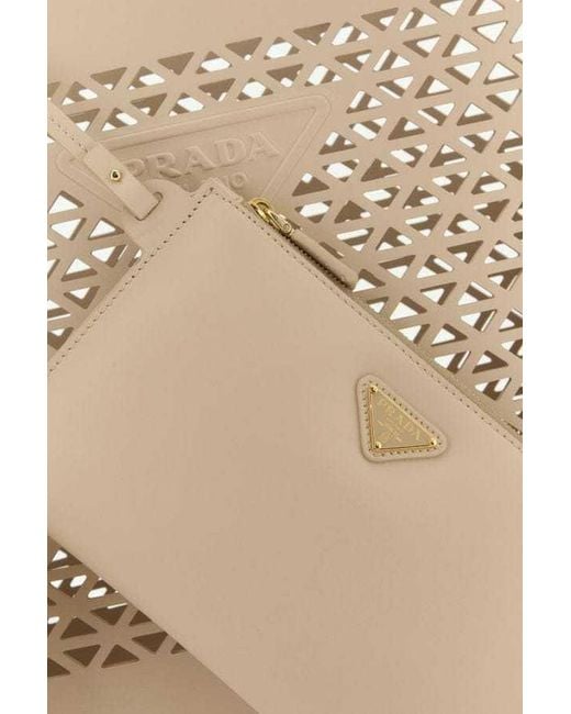 Prada Natural Logo Handbag