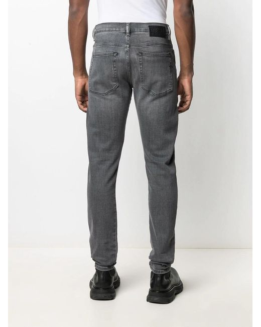 DIESEL Gray D-Amny Mid-Rise Slim-Fit Jeans for men