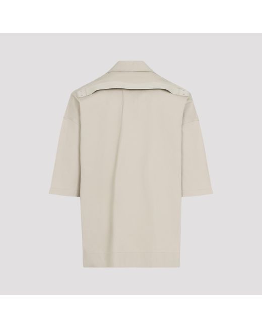 Rick Owens Natural Pocket Detail Oversized Shirt for men