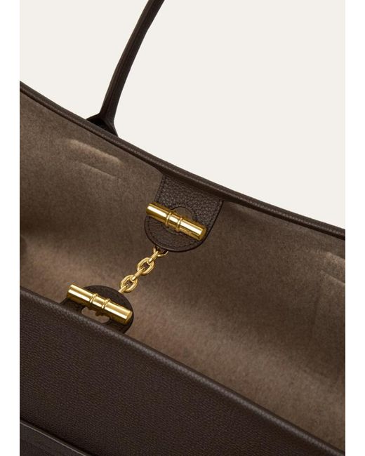 Loro Piana Brown Large Ghiera Shopper