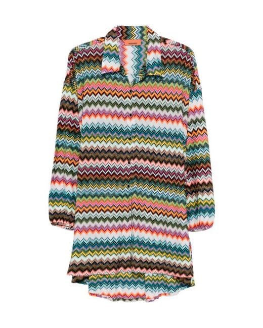 Missoni White Herringbone Shirt