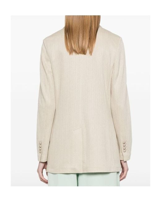 Circolo 1901 Natural Long Sleeve Blazer