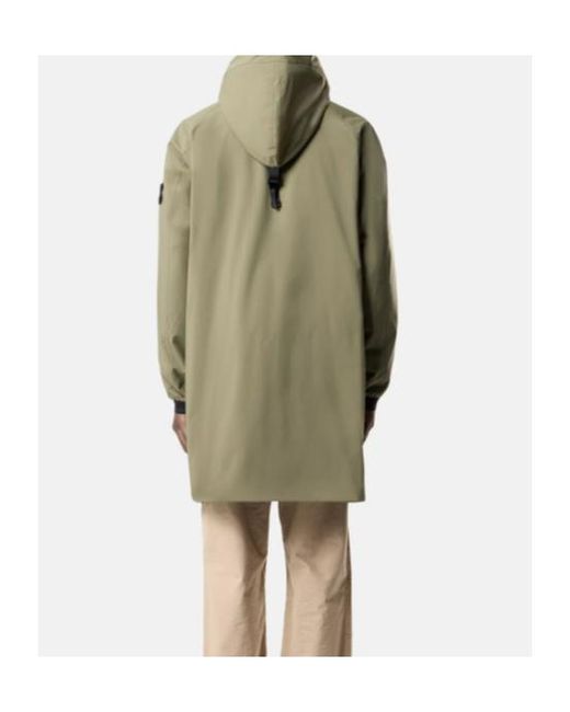 Stone Island Green Zipped Hooded Parka for men